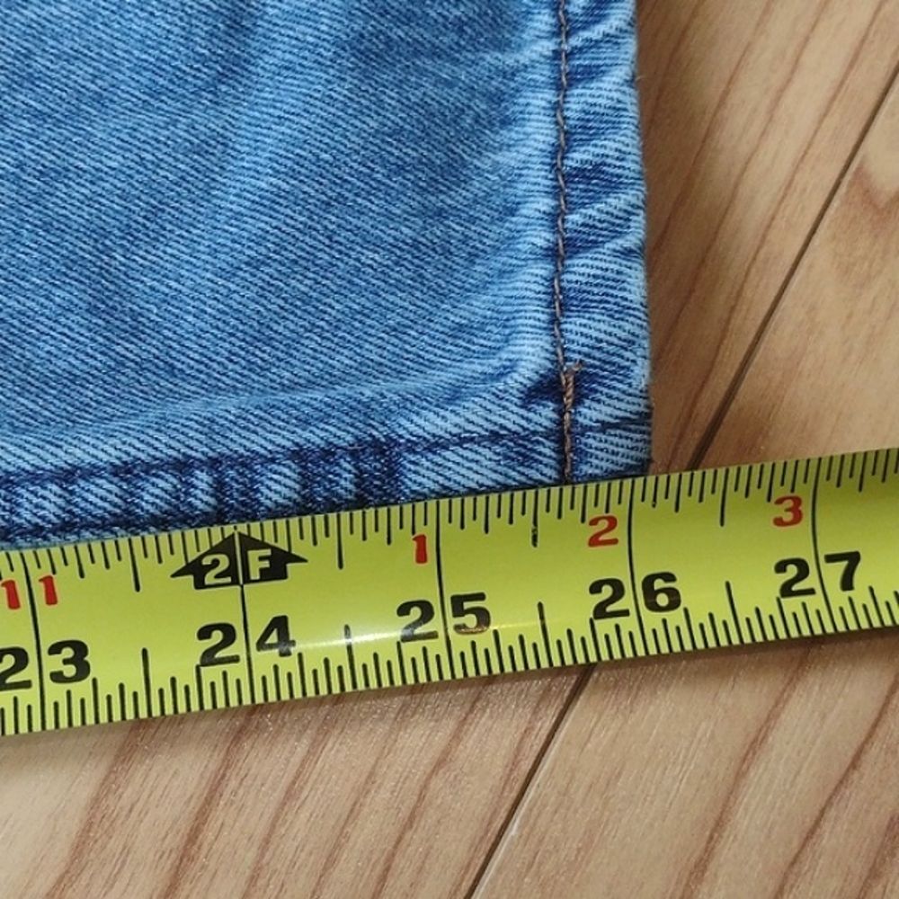 Empyre Eileen Mom Jeans Distressed with Checkered Striping Size 7 - Picture 12 of 16